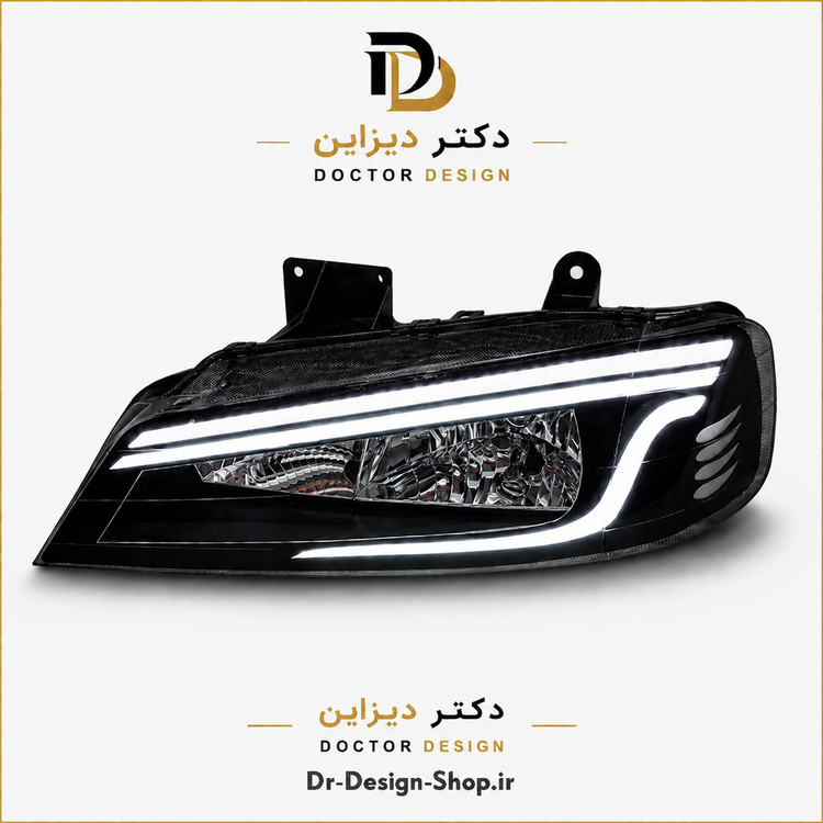 چراغ جلو اسپرت پژو پارس مدل Matador برند مدرن | بسته 2 عددی