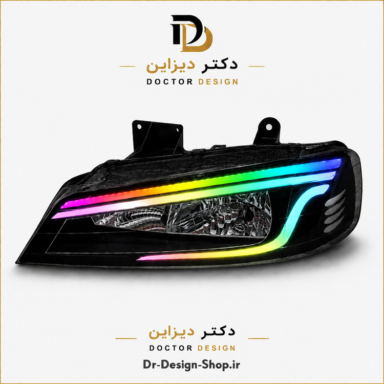 چراغ جلو اسپرت پژو پارس مدل Matador برند مدرن | بسته 2 عددی