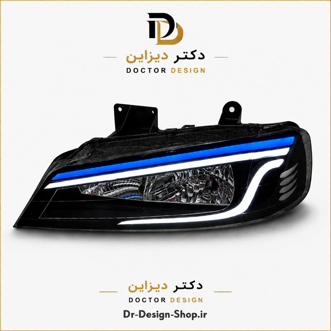 چراغ جلو اسپرت پژو پارس مدل Matador برند مدرن | بسته 2 عددی
