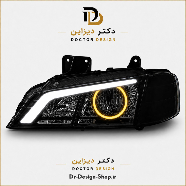چراغ جلو اسپرت پژو پارس مدل Demon برند مدرن | بسته 2 عددی