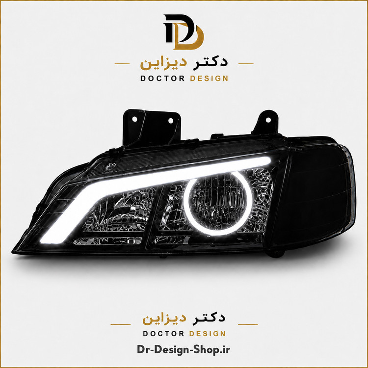 چراغ جلو اسپرت پژو پارس مدل Demon برند مدرن | بسته 2 عددی