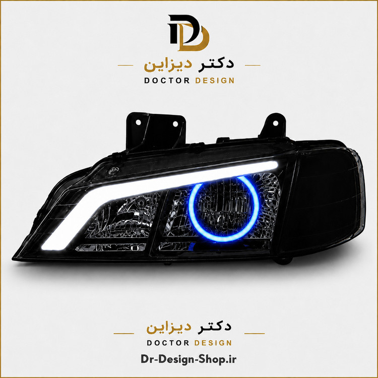 چراغ جلو اسپرت پژو پارس مدل Demon برند مدرن | بسته 2 عددی