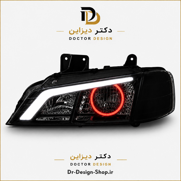 چراغ جلو اسپرت پژو پارس مدل Demon برند مدرن | بسته 2 عددی