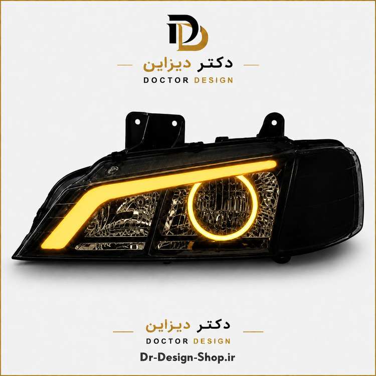 چراغ جلو اسپرت پژو پارس مدل Demon برند مدرن | بسته 2 عددی