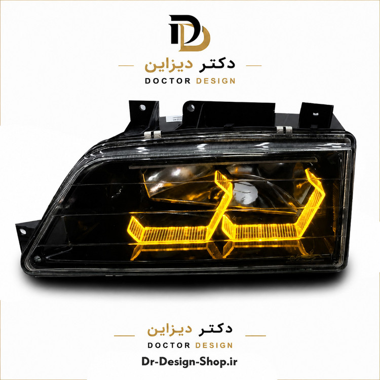 چراغ جلو اسپرت پژو 405 مدل 3D i8 برند مدرن | بسته 2 عددی