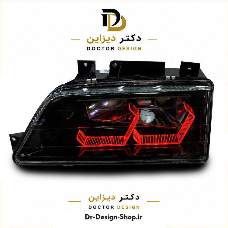 چراغ جلو اسپرت پژو 405 مدل 3D i8 برند مدرن | بسته 2 عددی