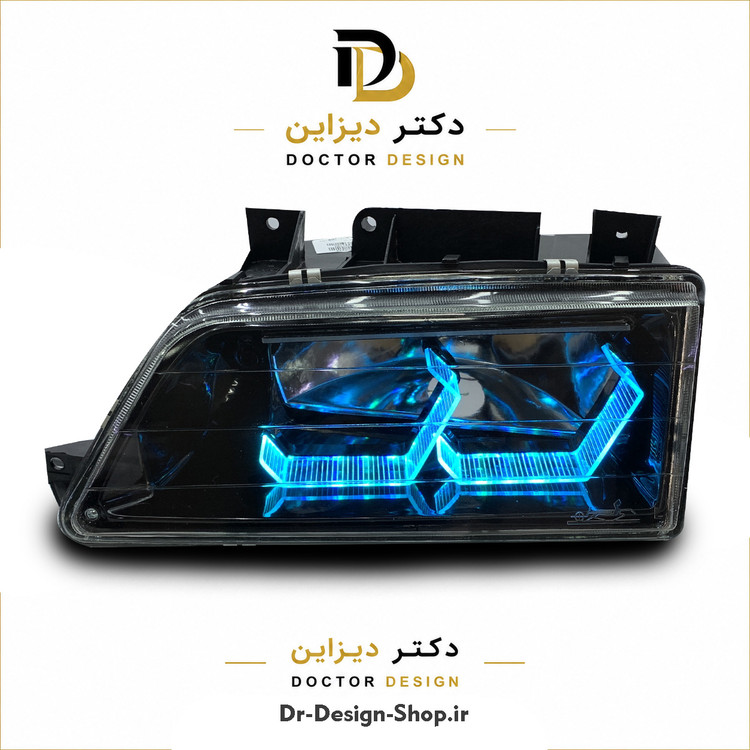 چراغ جلو اسپرت پژو 405 مدل 3D i8 برند مدرن | بسته 2 عددی
