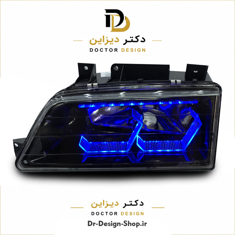 چراغ جلو اسپرت پژو 405 مدل 3D Hexa برند مدرن | بسته 2 عددی