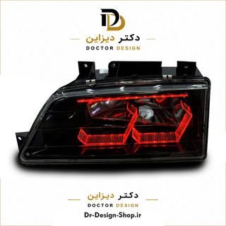 چراغ جلو اسپرت پژو 405 مدل 3D Hexa برند مدرن | بسته 2 عددی