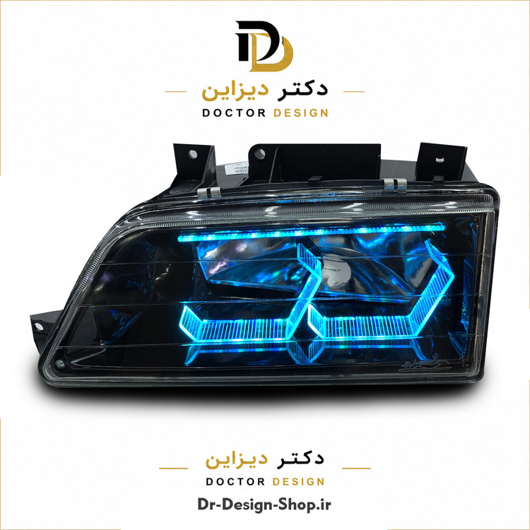 چراغ جلو اسپرت پژو 405 مدل 3D Hexa برند مدرن | بسته 2 عددی