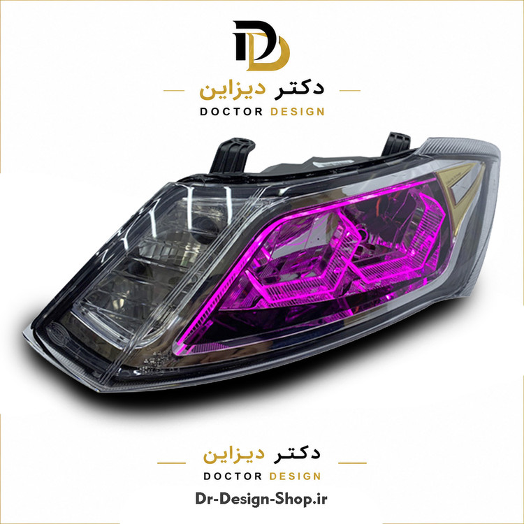 چراغ جلو اسپرت ساینا و کوییک مدل 3D Hexa برند مدرن | بسته 2 عددی