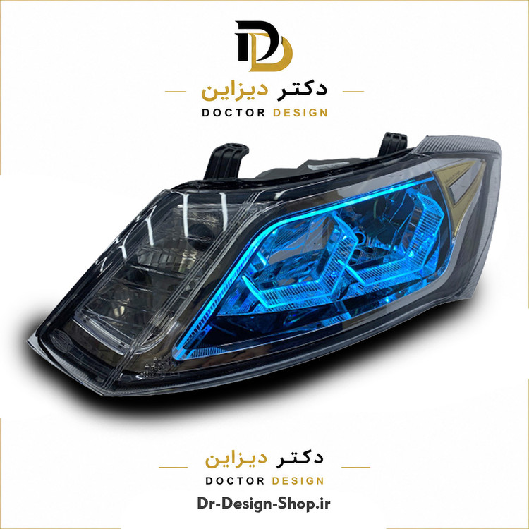 چراغ جلو اسپرت ساینا و کوییک مدل 3D Hexa برند مدرن | بسته 2 عددی