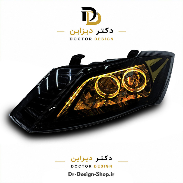 چراغ جلو اسپرت ساینا و کوییک مدل 3D BMW برند مدرن | بسته 2 عددی