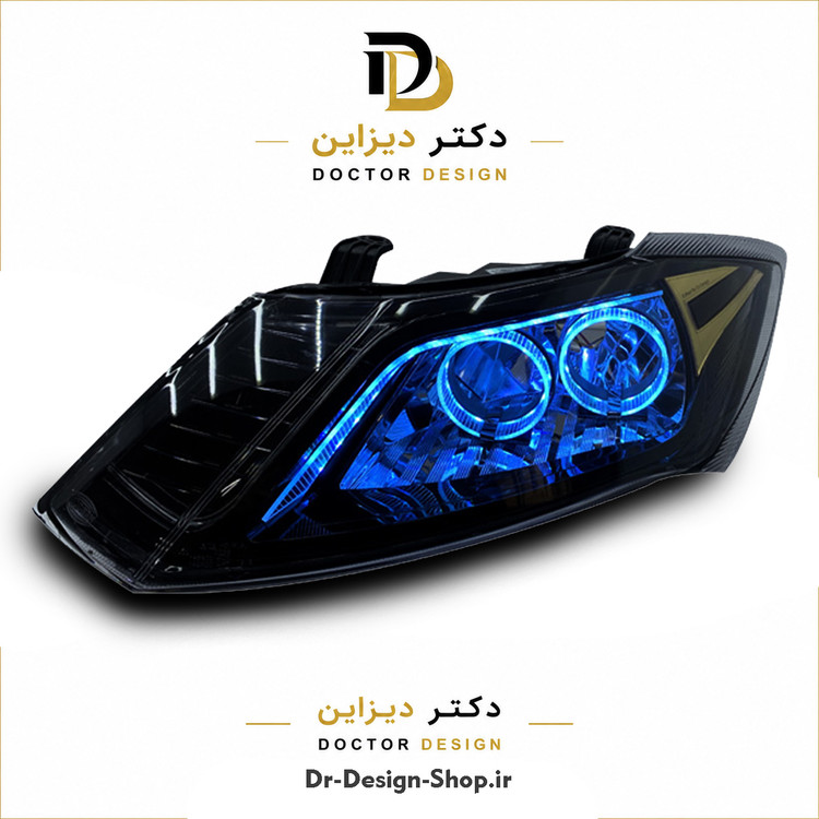 چراغ جلو اسپرت ساینا و کوییک مدل 3D BMW برند مدرن | بسته 2 عددی