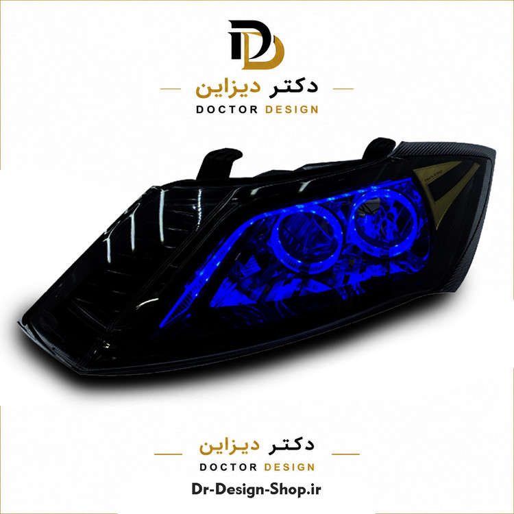 چراغ جلو اسپرت ساینا و کوییک مدل 3D BMW برند مدرن | بسته 2 عددی