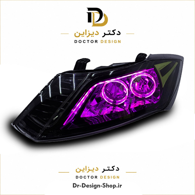 چراغ جلو اسپرت ساینا و کوییک مدل 3D BMW برند مدرن | بسته 2 عددی