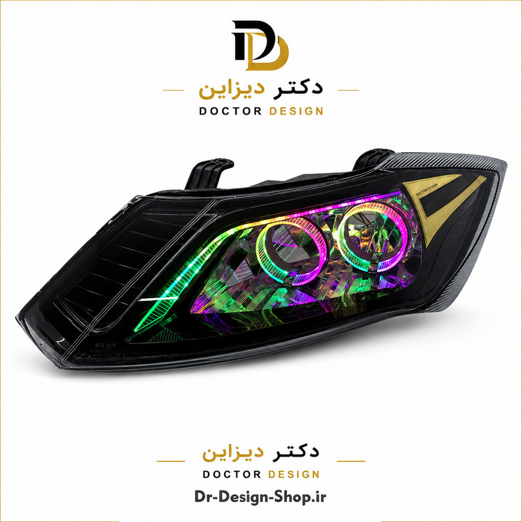 چراغ جلو اسپرت ساینا و کوییک مدل 3D BMW برند مدرن | بسته 2 عددی