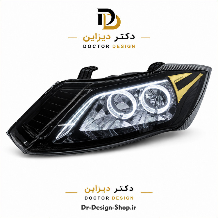 چراغ جلو اسپرت ساینا و کوییک مدل 3D BMW برند مدرن | بسته 2 عددی