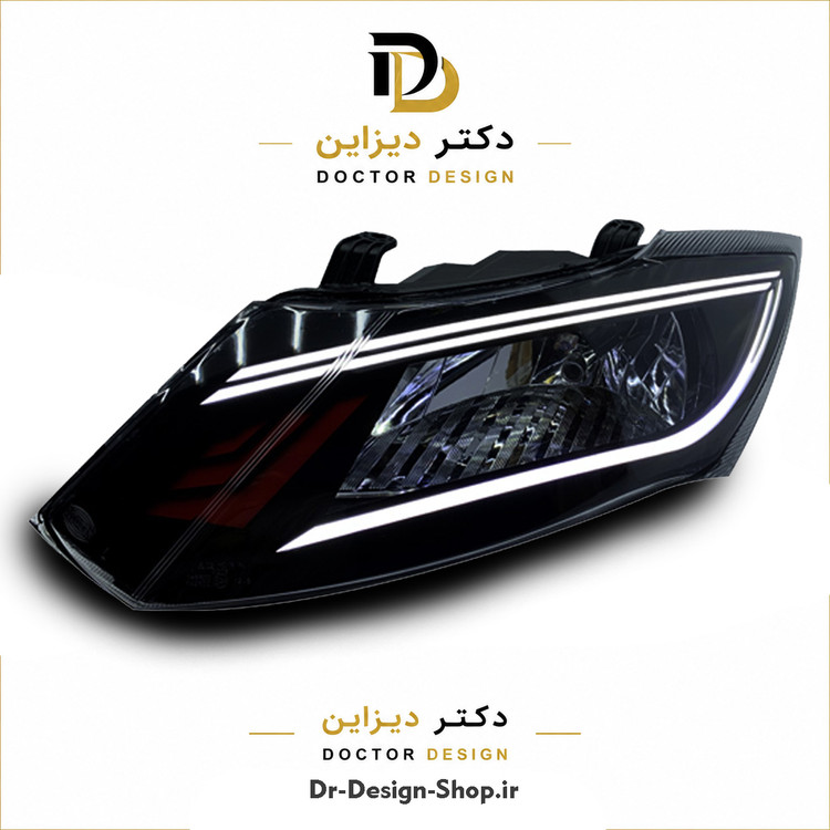 چراغ جلو اسپرت ساینا و کوییک مدل Dodge برند مدرن | بسته 2 عددی