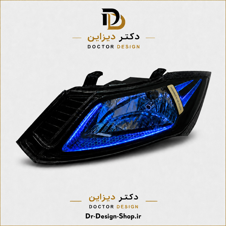 چراغ جلو اسپرت ساینا و کوییک مدل 3D Nike برند مدرن | بسته 2 عددی