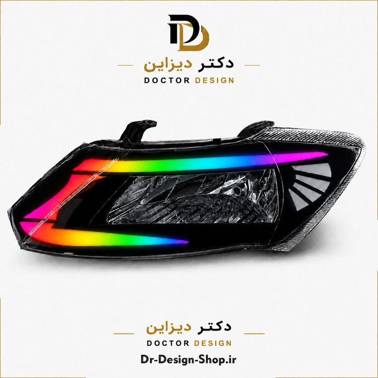 چراغ جلو اسپرت ساینا و کوییک مدل Vorse برند مدرن | بسته 2 عددی