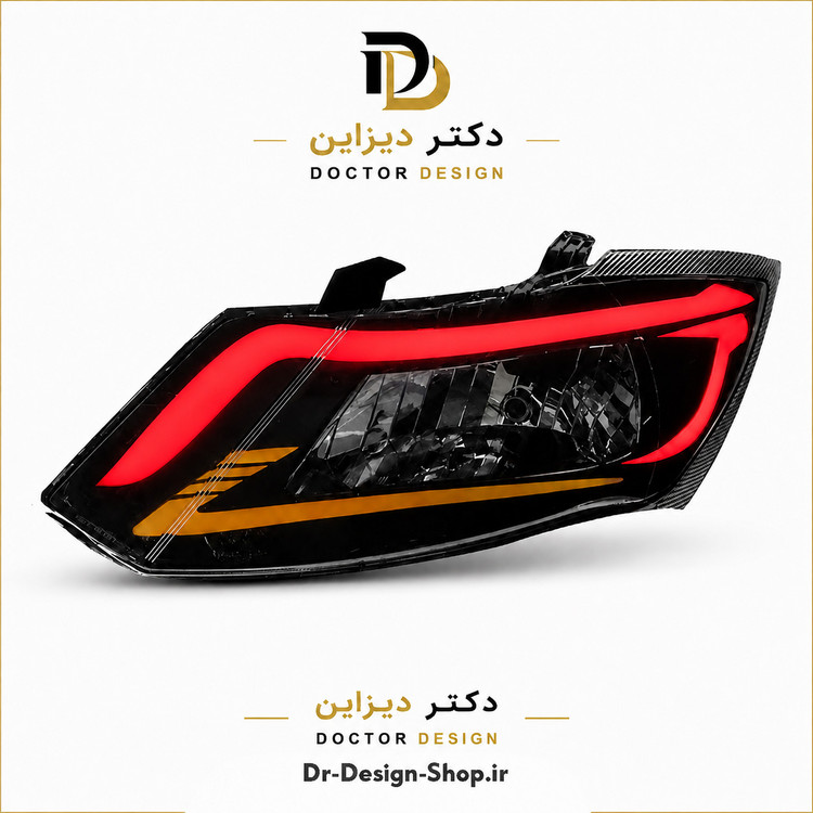 چراغ جلو اسپرت ساینا و کوییک مدل Subaru برند مدرن | بسته 2 عددی