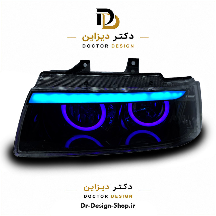 چراغ جلو اسپرت سمند مدل Devil برند مدرن | بسته 2 عددی