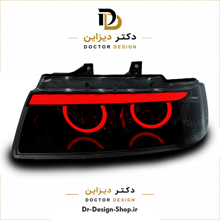 چراغ جلو اسپرت سمند مدل Devil برند مدرن | بسته 2 عددی