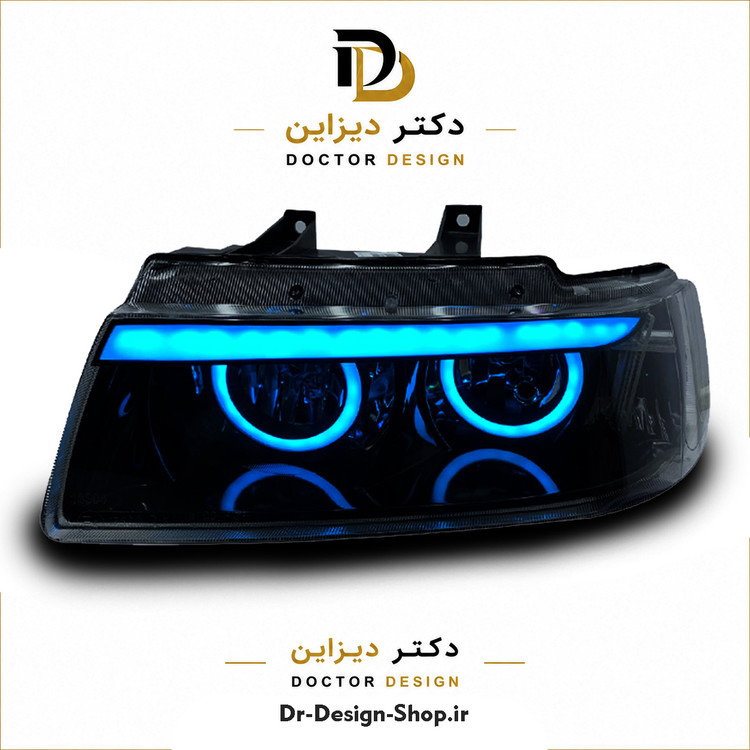 چراغ جلو اسپرت سمند مدل Devil برند مدرن | بسته 2 عددی