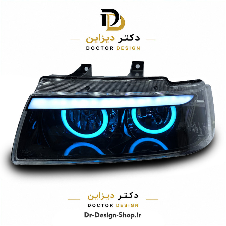 چراغ جلو اسپرت سمند مدل Devil برند مدرن | بسته 2 عددی