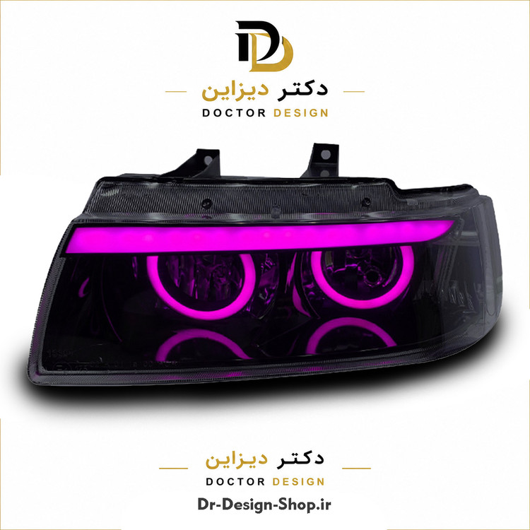 چراغ جلو اسپرت سمند مدل Devil برند مدرن | بسته 2 عددی