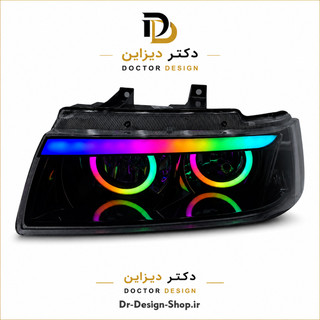 چراغ جلو اسپرت سمند مدل Devil برند مدرن | بسته 2 عددی