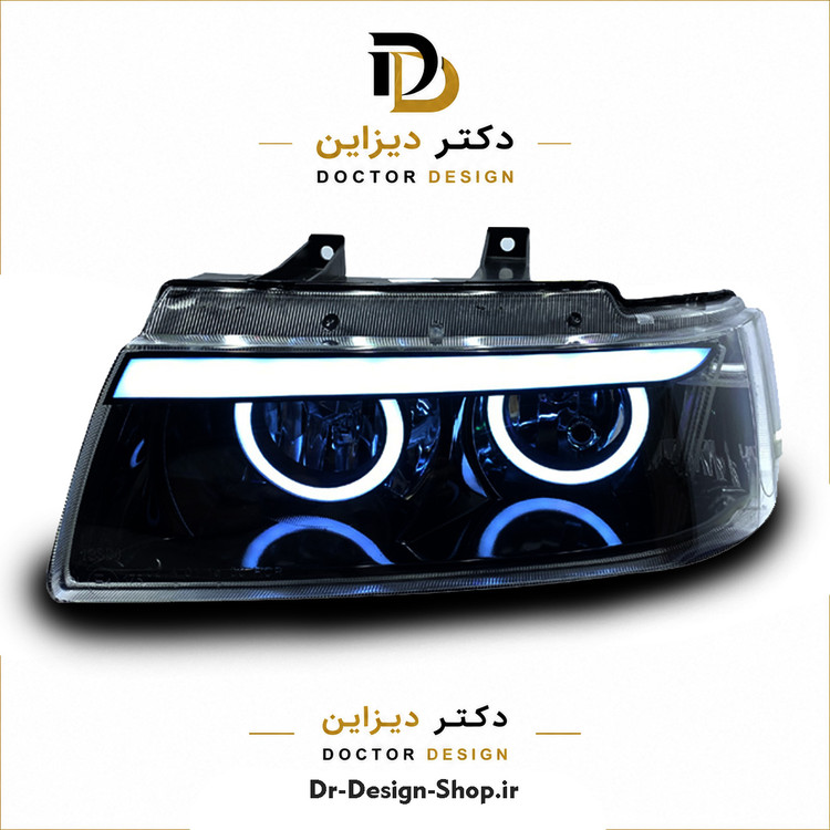چراغ جلو اسپرت سمند مدل Devil برند مدرن | بسته 2 عددی