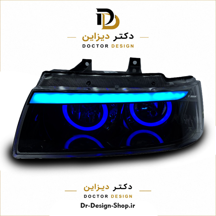 چراغ جلو اسپرت سمند مدل Devil برند مدرن | بسته 2 عددی