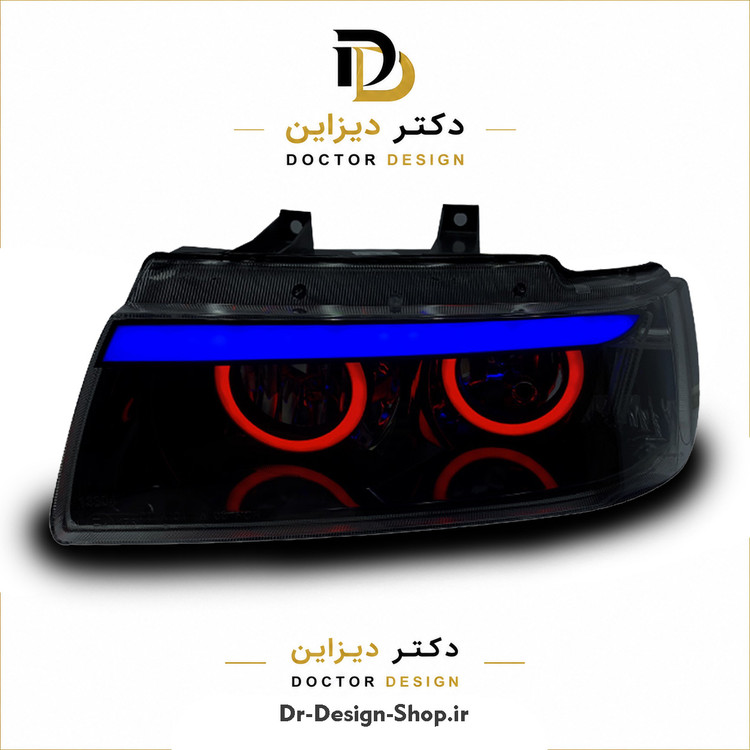 چراغ جلو اسپرت سمند مدل Devil برند مدرن | بسته 2 عددی