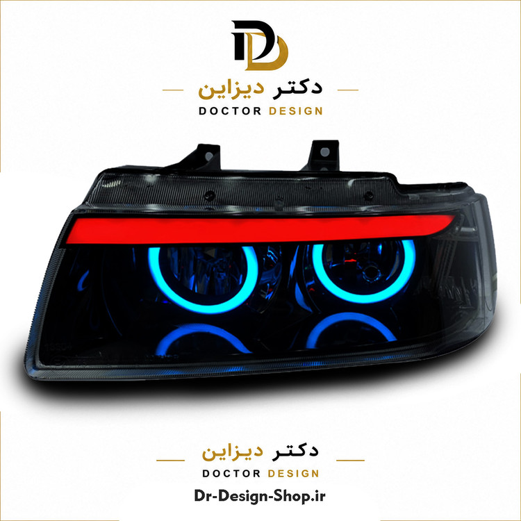 چراغ جلو اسپرت سمند مدل Devil برند مدرن | بسته 2 عددی