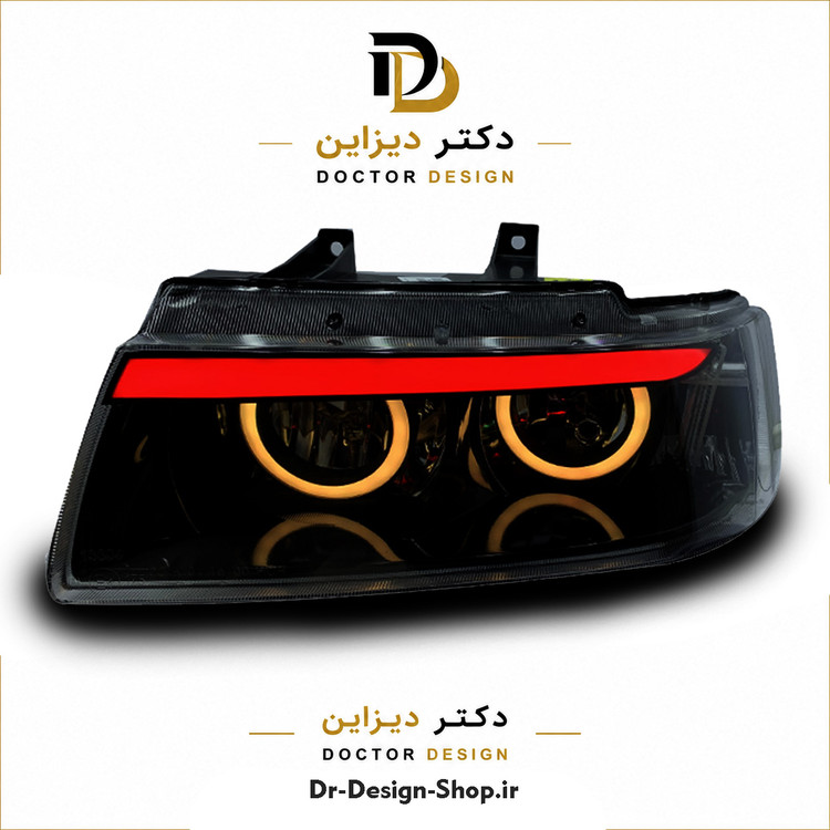 چراغ جلو اسپرت سمند مدل Devil برند مدرن | بسته 2 عددی