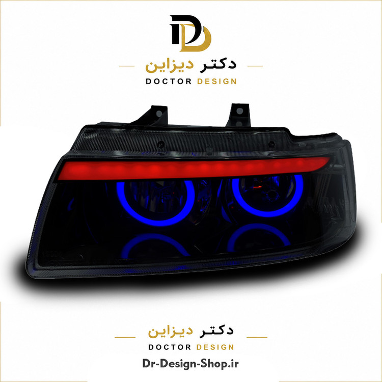 چراغ جلو اسپرت سمند مدل Devil برند مدرن | بسته 2 عددی