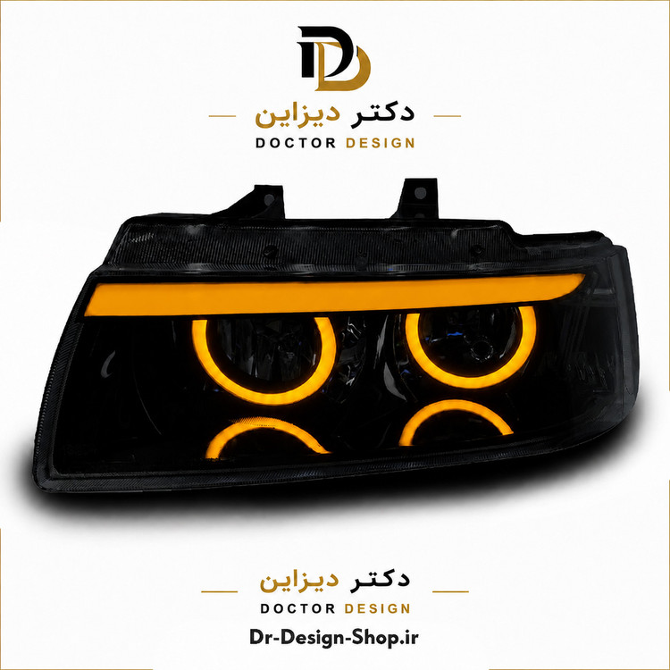 چراغ جلو اسپرت سمند مدل Devil برند مدرن | بسته 2 عددی
