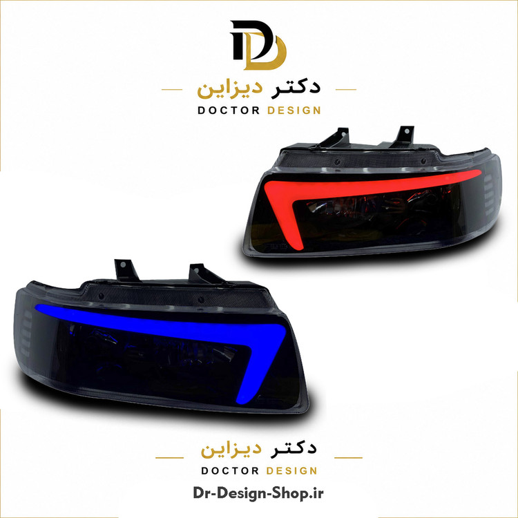 چراغ جلو اسپرت سمند مدل Dena-Plus برند مدرن | بسته 2 عددی