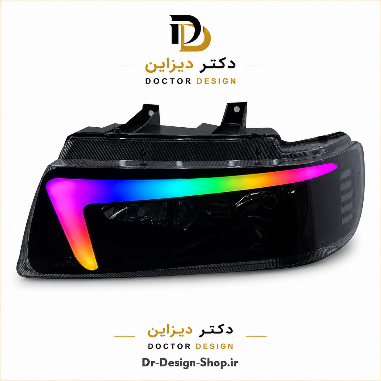 چراغ جلو اسپرت سمند مدل Dena-Plus برند مدرن | بسته 2 عددی