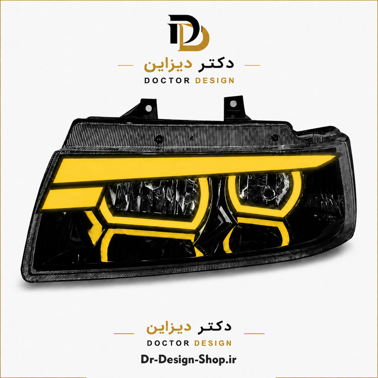 چراغ جلو اسپرت سمند مدل Demon برند مدرن | بسته 2 عددی