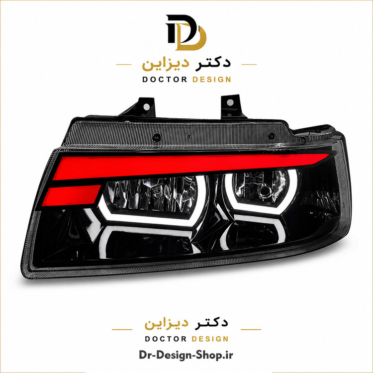 چراغ جلو اسپرت سمند مدل Demon برند مدرن | بسته 2 عددی