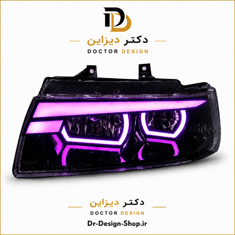 چراغ جلو اسپرت سمند مدل Demon برند مدرن | بسته 2 عددی