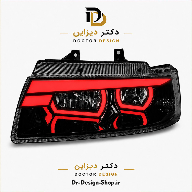 چراغ جلو اسپرت سمند مدل Demon برند مدرن | بسته 2 عددی