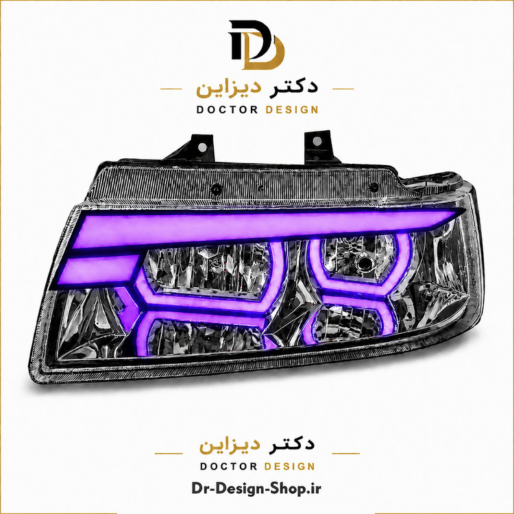 چراغ جلو اسپرت سمند مدل Demon برند مدرن | بسته 2 عددی