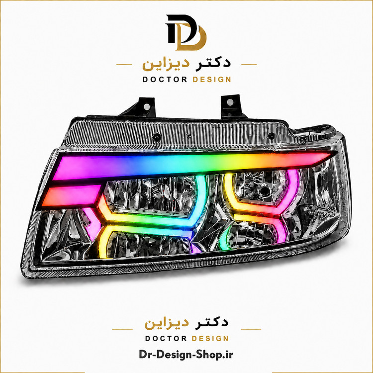 چراغ جلو اسپرت سمند مدل Demon برند مدرن | بسته 2 عددی