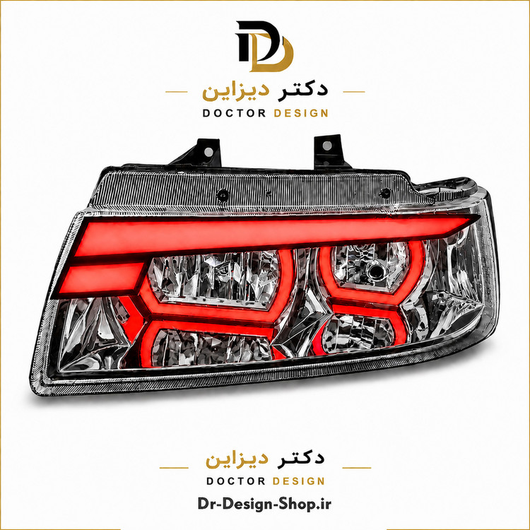 چراغ جلو اسپرت سمند مدل Demon برند مدرن | بسته 2 عددی
