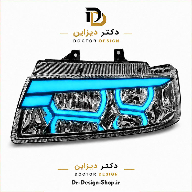 چراغ جلو اسپرت سمند مدل Demon برند مدرن | بسته 2 عددی