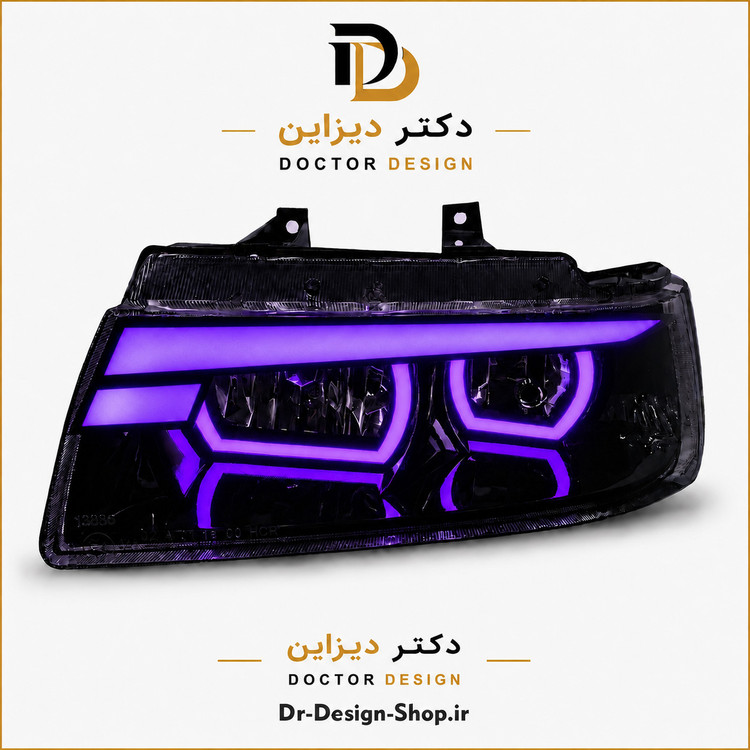 چراغ جلو اسپرت سمند مدل Demon برند مدرن | بسته 2 عددی